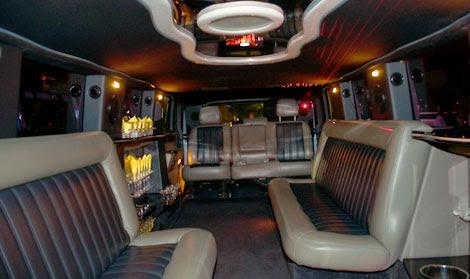 South Beach White Hummer Limo 